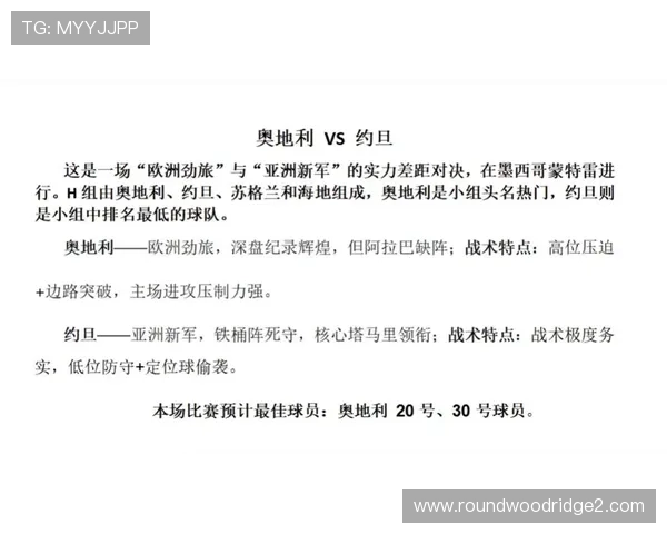 世界杯奥地利对阵约旦比赛今日比分最新更新与赛况分析 世界杯奥地利对阵约旦比赛今日比分最新更新与赛况分析